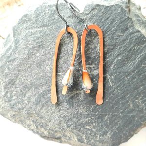 Copper Arch Earrings